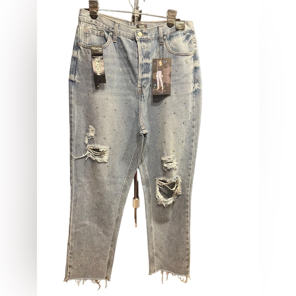 Simple Society straight super high rise buttonfly jeans size 13/31